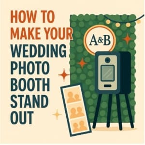 How to Make Your Wedding Photo Booth Stand Out Learn creative ways to upgrade your wedding photo booth and wow your guests